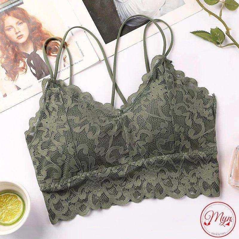 ÁO BRA REN TIỂU THƯ DÂY CHÉO MỀM MẠI GỢI CẢM