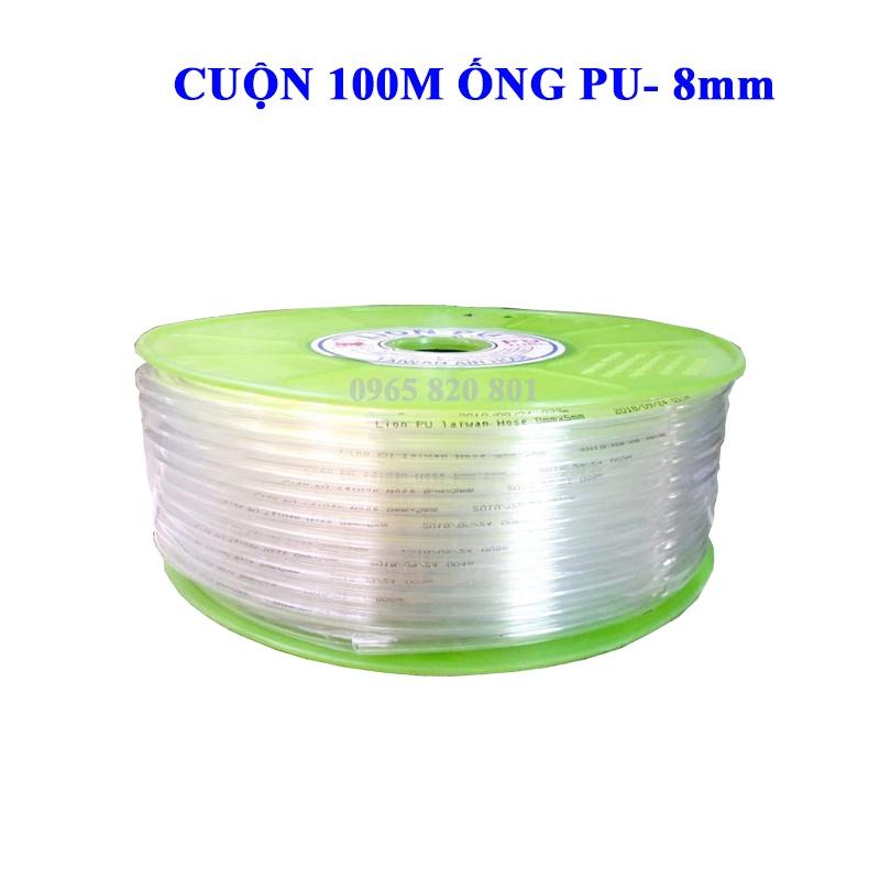 Ống PU 8mm màu trắng cao cấp nhập khẩu, bán theo mét