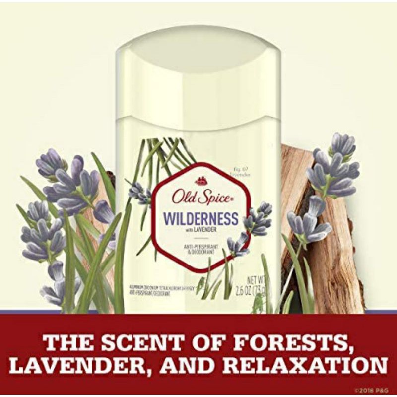 Lăn Khử Mùi Old Spice Inspired By Nature Collection Wilderness With Lavender 85g