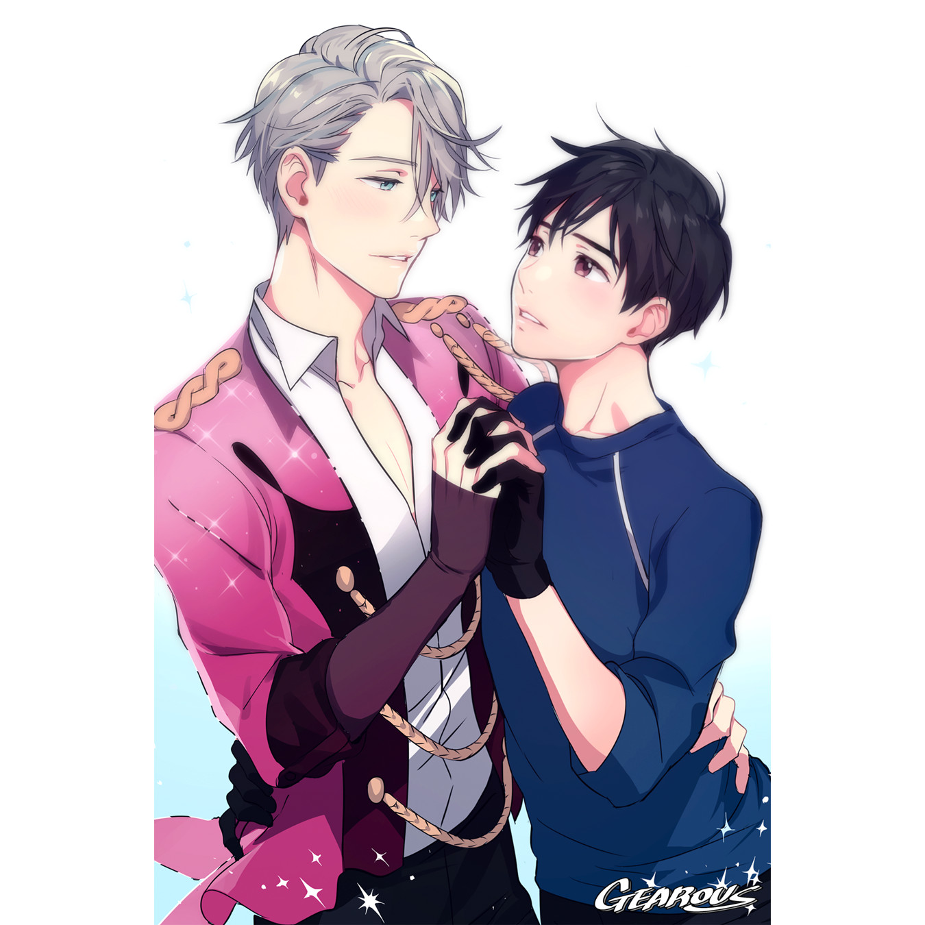 Tranh poster Yuri On Ice khổ A4 sét 3 tấm ngẫu nhiên   - Victuuri