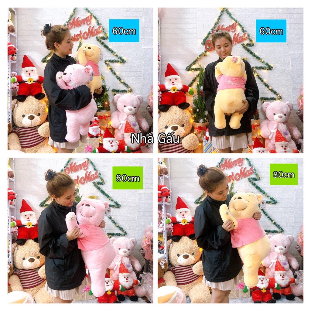 Gấu Pooh dáng nằm siêu cute cho bạn gái, hàng cao cấp chuẩn nhập khẩu - siêu mềm mịn
