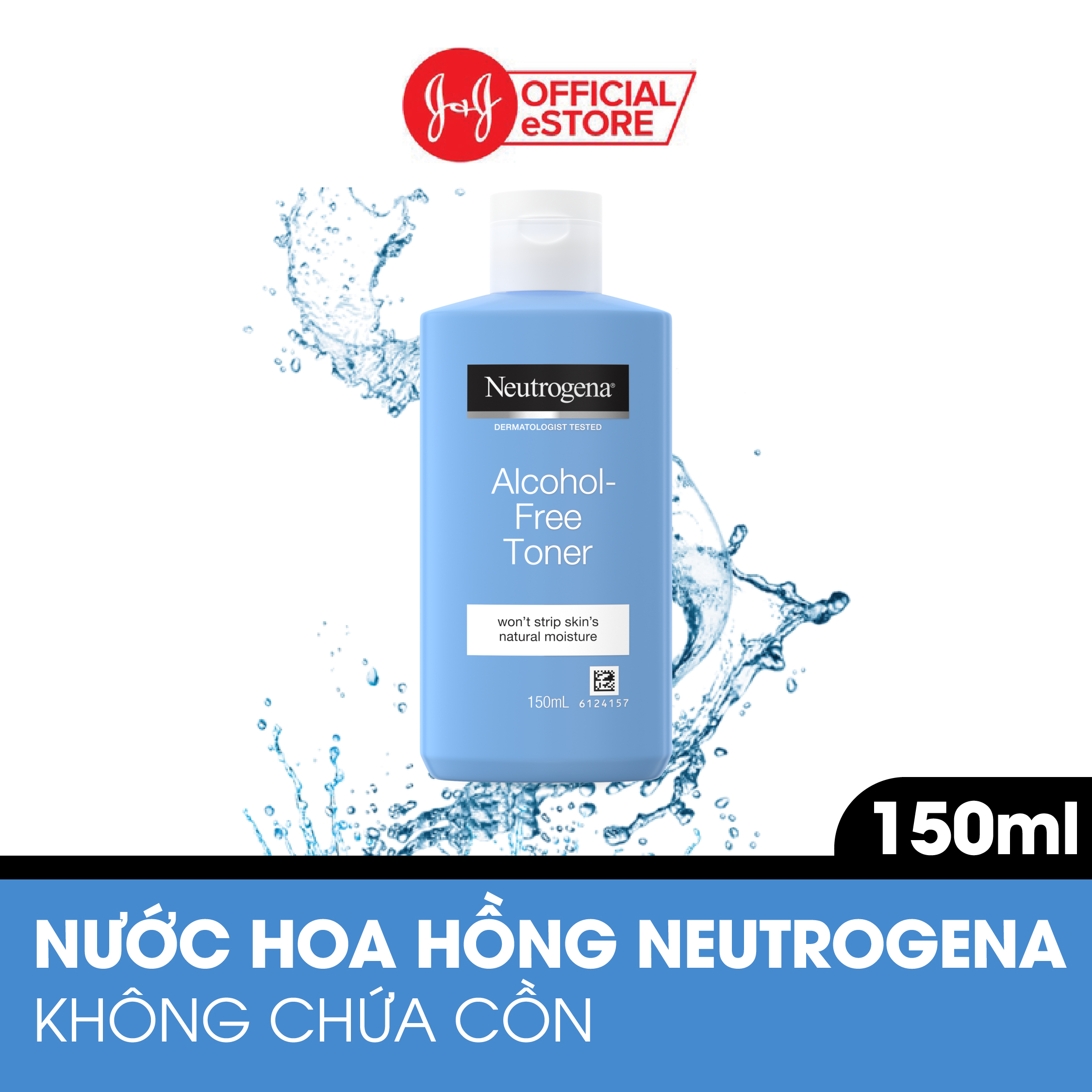 Nước hoa hồng không chứa cồn Neutrogena Alcohol Free Toner 150ml