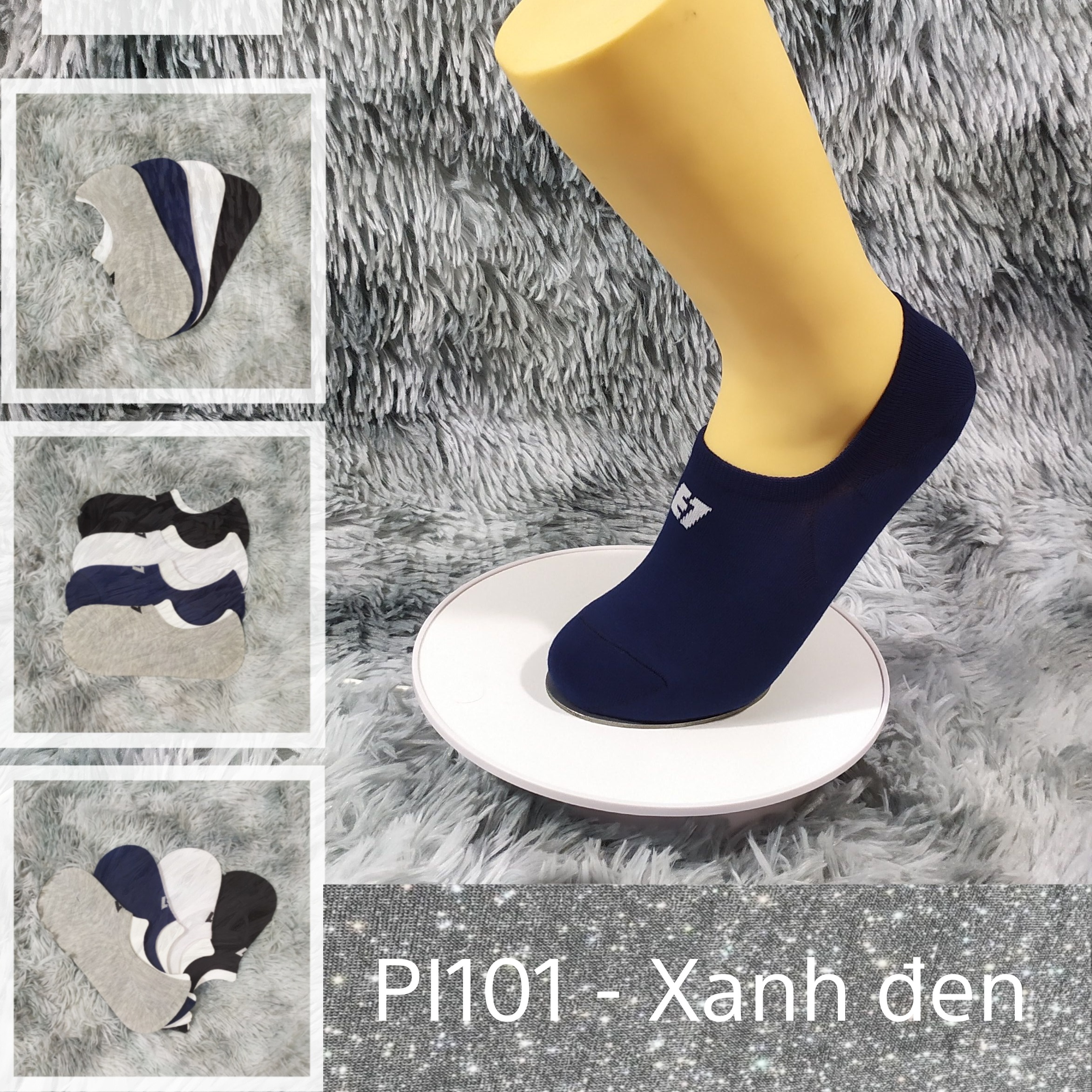 Tất Vớ Lười Nam Nữ UNISEX Air Seven AS-PI101 Trắng, Đen, Xanh đen, Xám