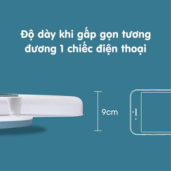 CHẬU TẮM GẤP GỌN CAO CẤP KÈM PHAO TẮM - CÓ NHIỆT KẾ