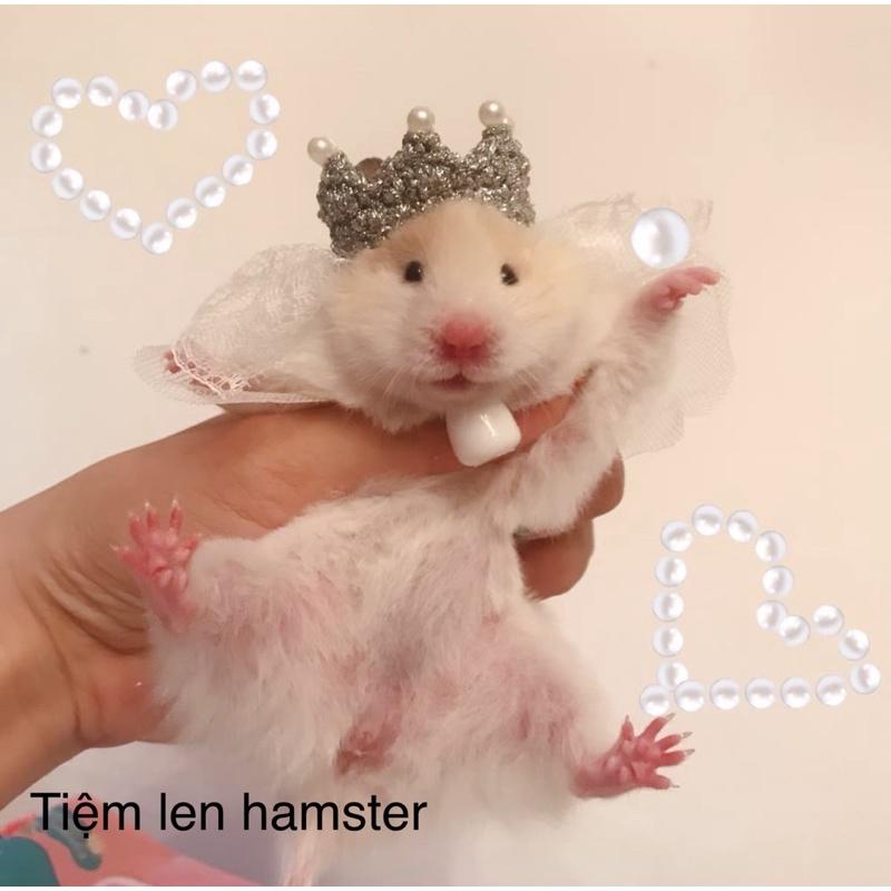 mũ nón cô dâu chú rể cho hamster