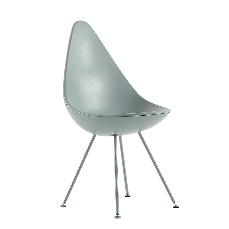 Ghế tiếp khách nhựa ABS màu trắng đen xám AVO-S Nội thất Capta Ghế lưng nhựa hình giọt nước thân nhựa ABS chân sắt sơn tĩnh điện tại HCM