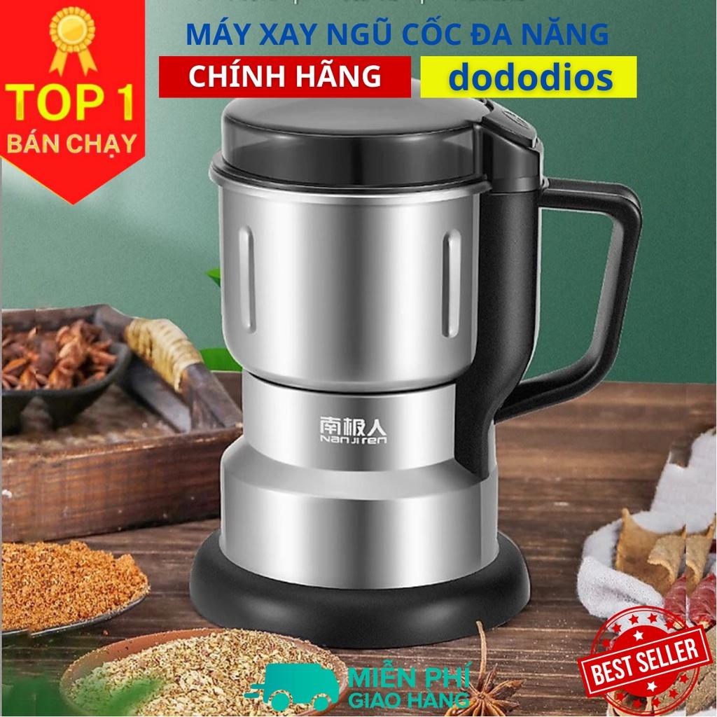 Máy xay hạt khô, xay bột, gia vị cà phê đa năng, công suất 300w, 6 lưỡi dao cực bén, chất liệu cối inox - FOOD - Hàng Chính hãng dododios