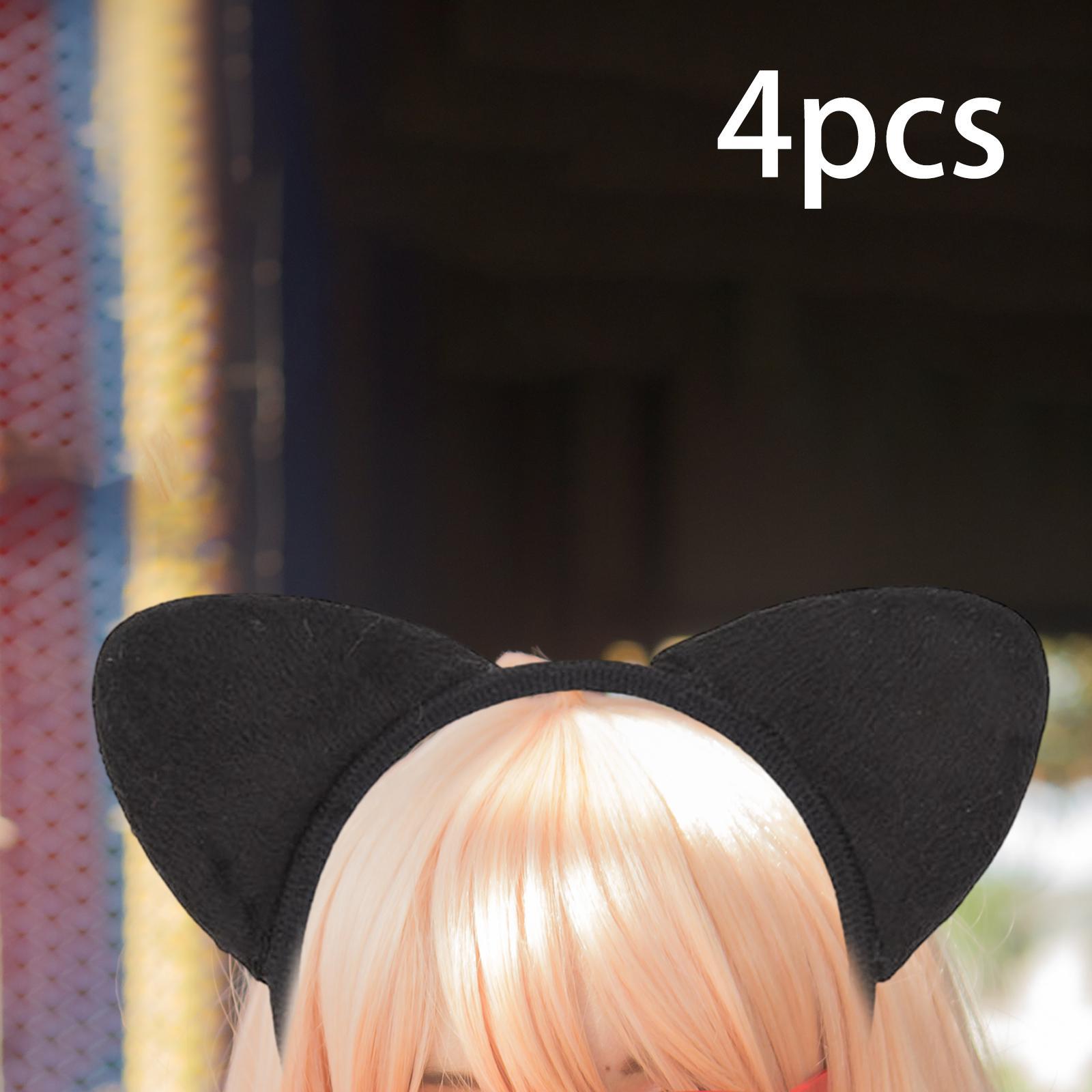 4 Pieces Headband, Lovely , Hairbands Plush Headpiece Headwear Girl Headband for Masquerade Photo Prop Girls