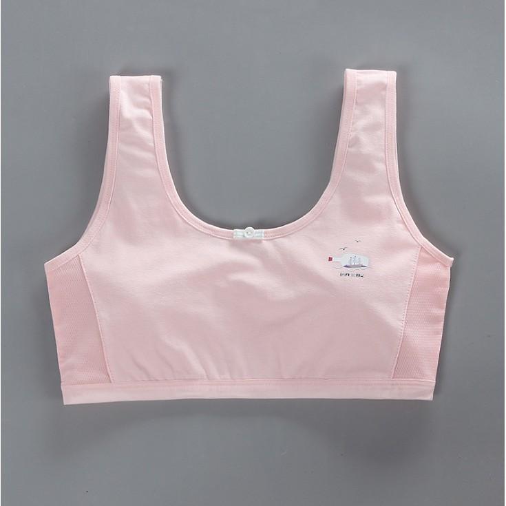 Bra / Áo Lá Học Sinh Hai Lớp Cotton Xuất Hàn Hàng Loại Đẹp.