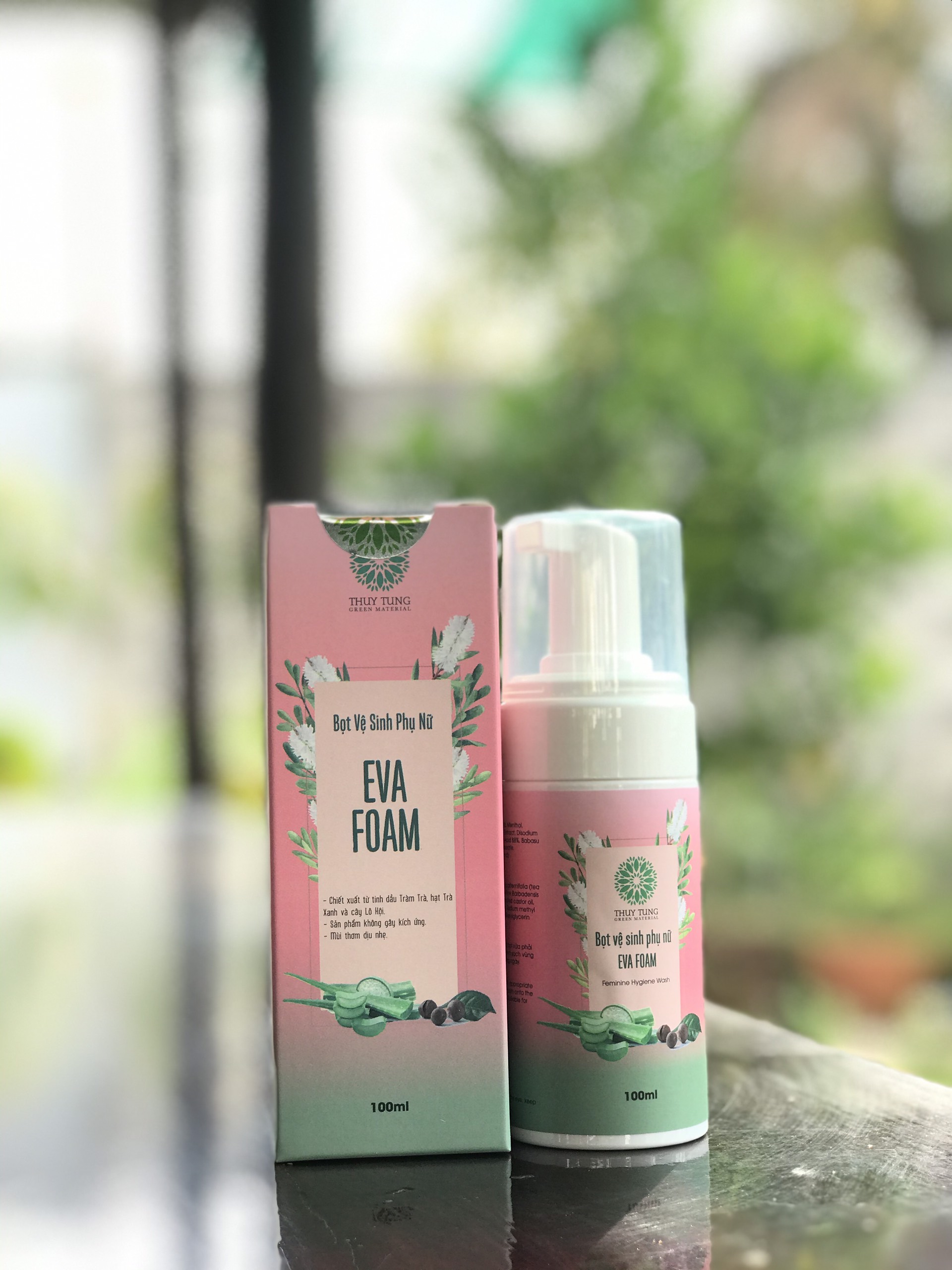 Bọt Vệ Sinh Phụ Nữ EVA FOAM 100ml - Chiết xuất từ Tinh Dầu Tràm Trà, hạt Trà Xanh và Lô Hội