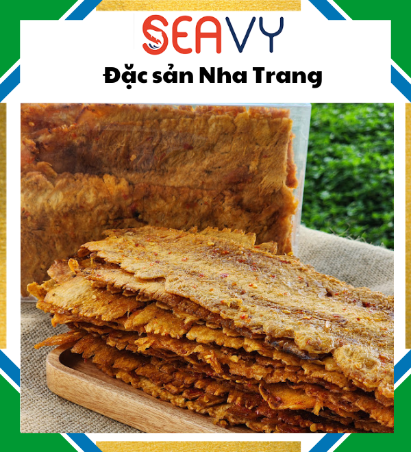 Đặc Sản Nha Trang-️ Mực Cán Tẩm Gia Vị Nha Trang, Loại Dày Cơm, Dai, Cay Nhẹ, Seavy Gói 500g