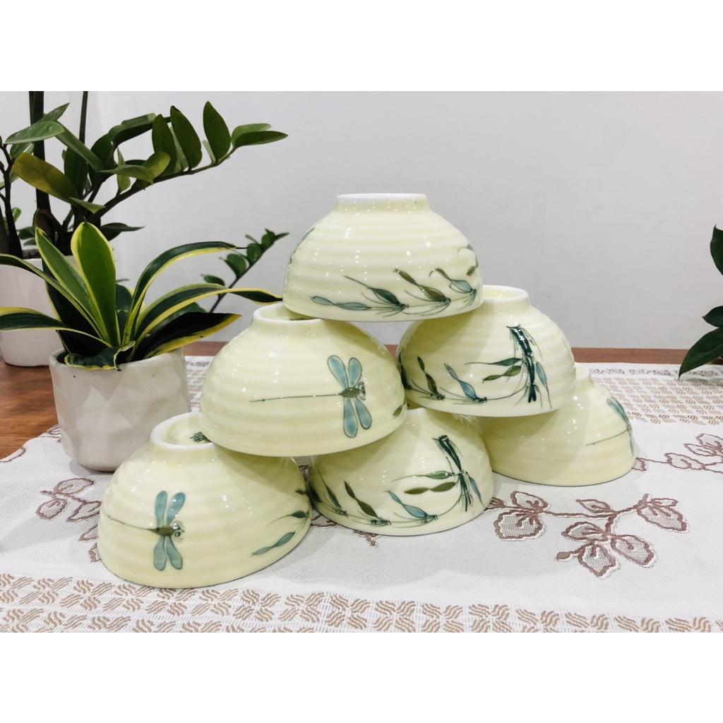 Bộ bát đĩa sứ cao cấp Bát Tràng - Mã SP HẠ TRÚC MS03
