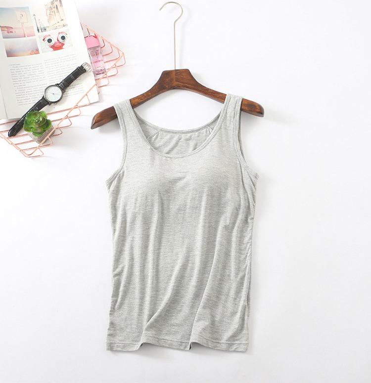 Áo thun Ba Lỗ nữ kèm Bra cotton co giãn