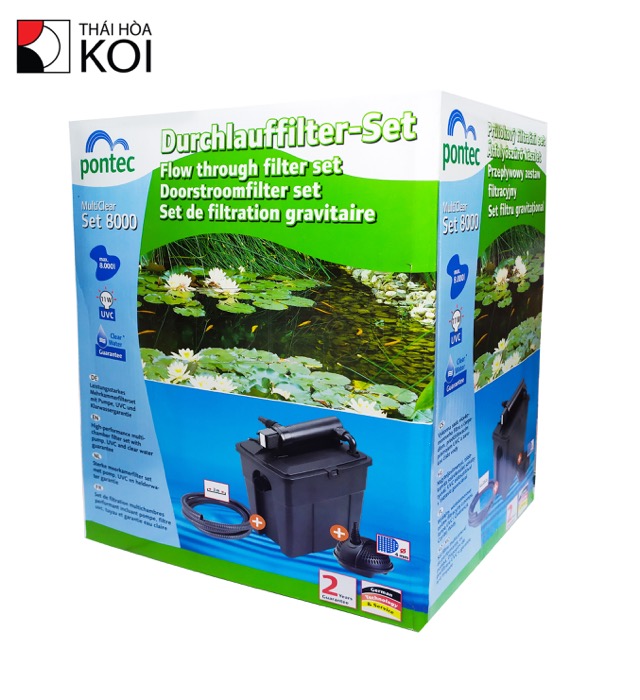 Lọc Thùng Hồ Koi MultiClear Set 5000-8000-15000 – Pontec, Đức