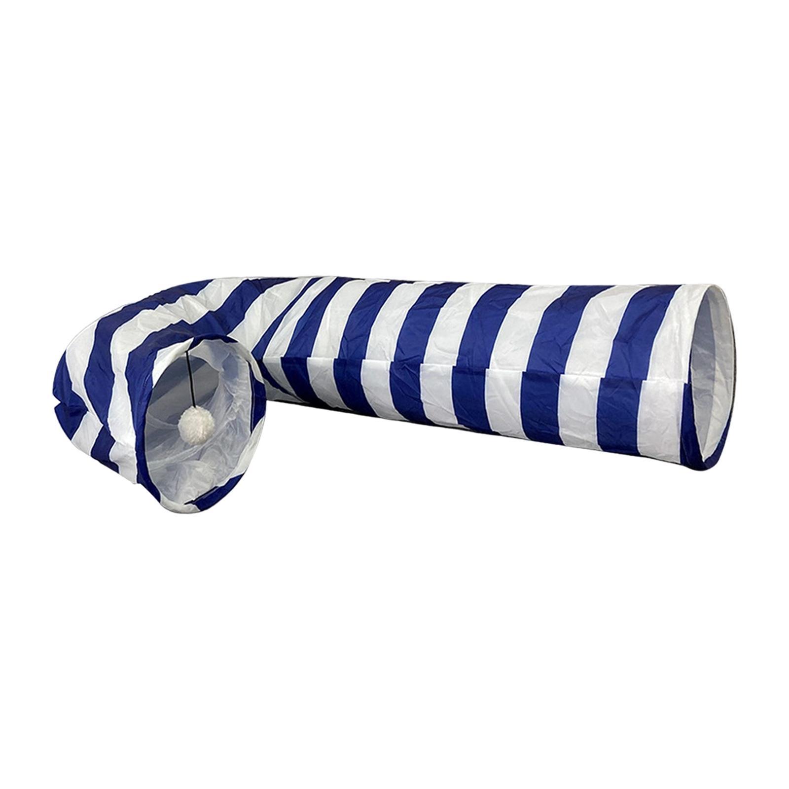 Collapsible Cat Tunnel Ball Exercise Interactive Toy Supplies Hideaway Cage Toys for Small Animals Training Gerbil Rat Rabbit Chinchilla