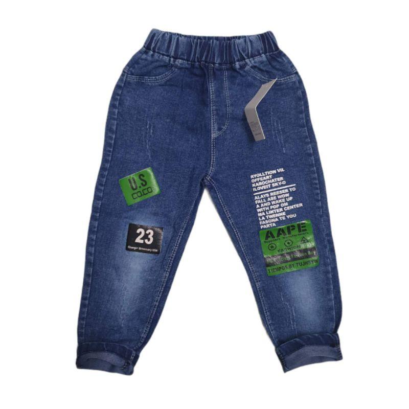 Quần jean dài cho bé trai sz 12_18kg, chất co giãn, mềm