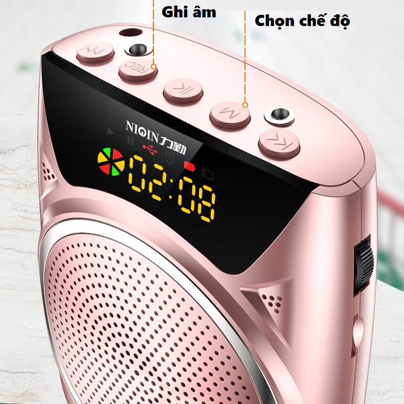 Loa trợ giảng Keling K8 không dây UHF, có bluetooth 5.0, pin dài lâu