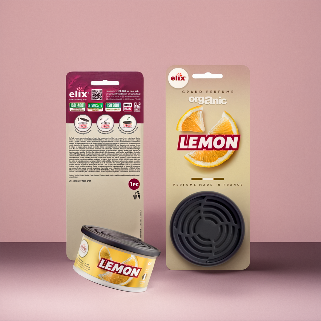 Sáp Thơm để Taplo Ô tô Elix - Hương Lemon (Chanh)