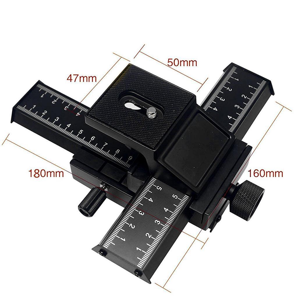 4-Way Macro Focusing Focus Rail Slider Slide for Pentax Olympus DSLR DV