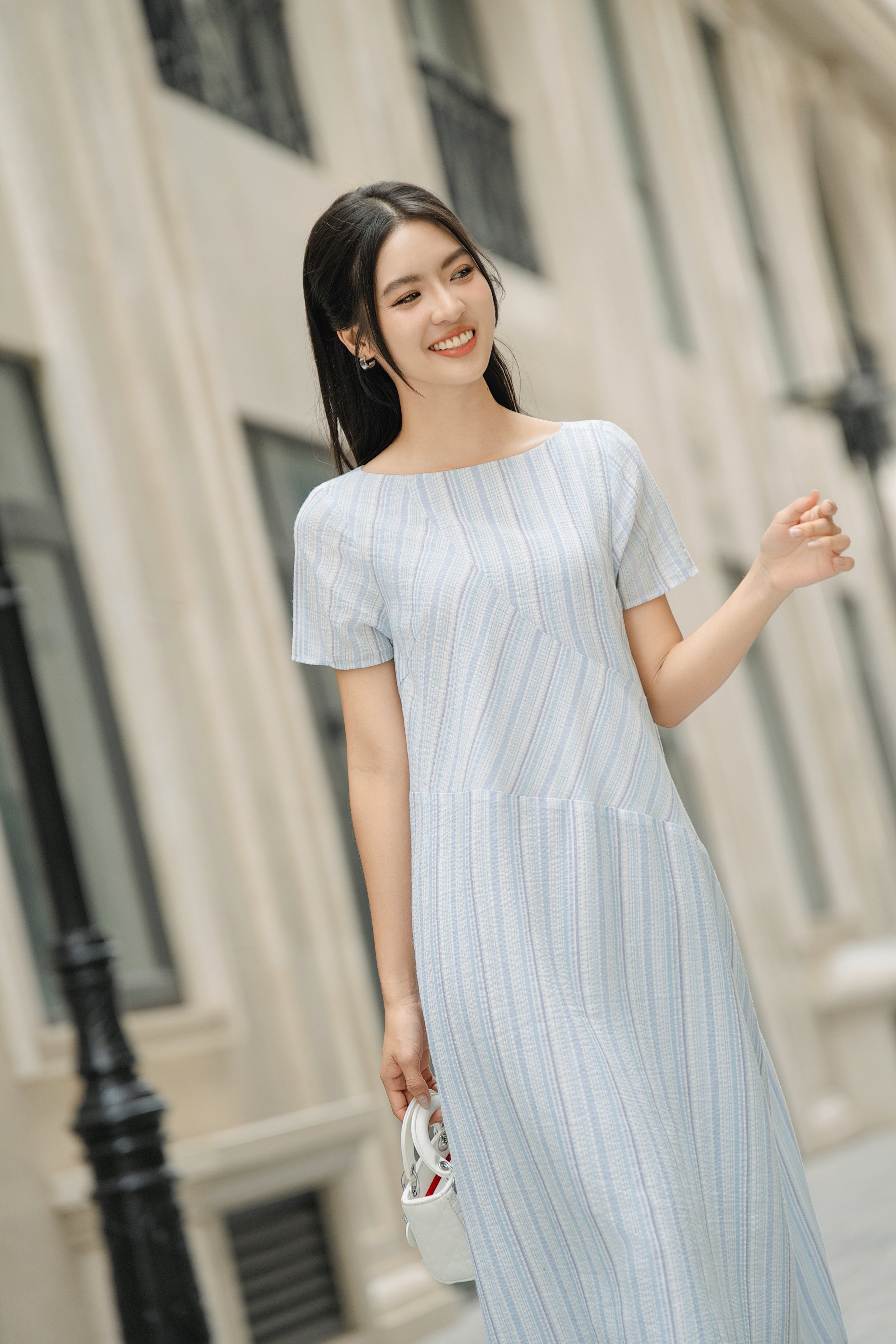 OLV - Đầm Phelim Striped Dress