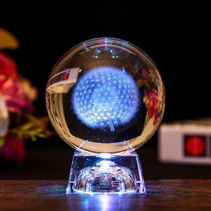 Bộ Quà Tặng Quả Cầu Pha Lê 3D LED THIÊN NGA