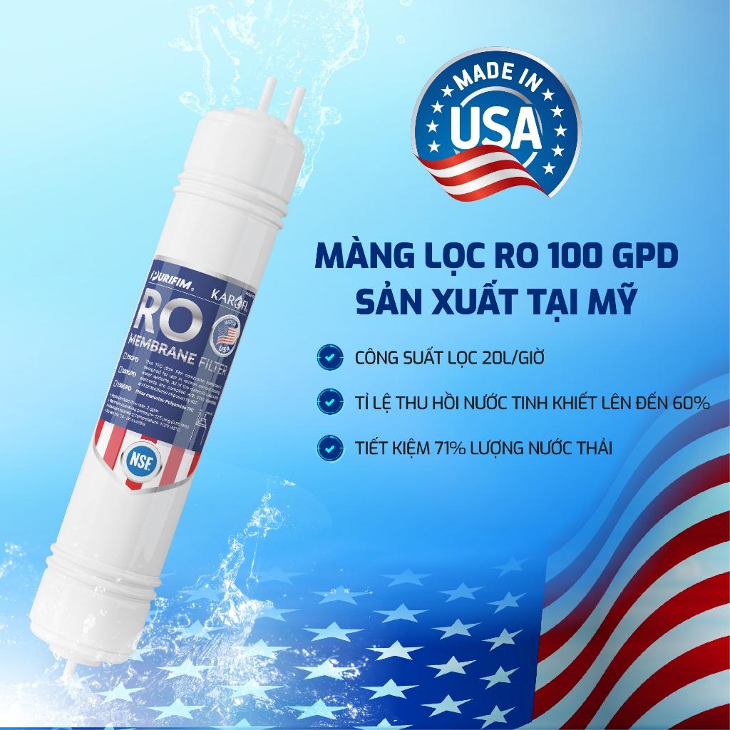 [TẶNG BỘ LÕI] Máy lọc nước để gầm 10 lõi KAROFI KAQ-U05 Pro - RO Mỹ 100GPD, Lõi Smax Pro V, HP 6.0 - Miễn phí giao lắp - Hàng Chính Hãng