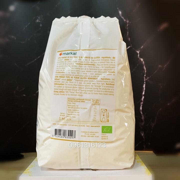 Bột làm bánh mì hữu cơ T65 Markal 1kg