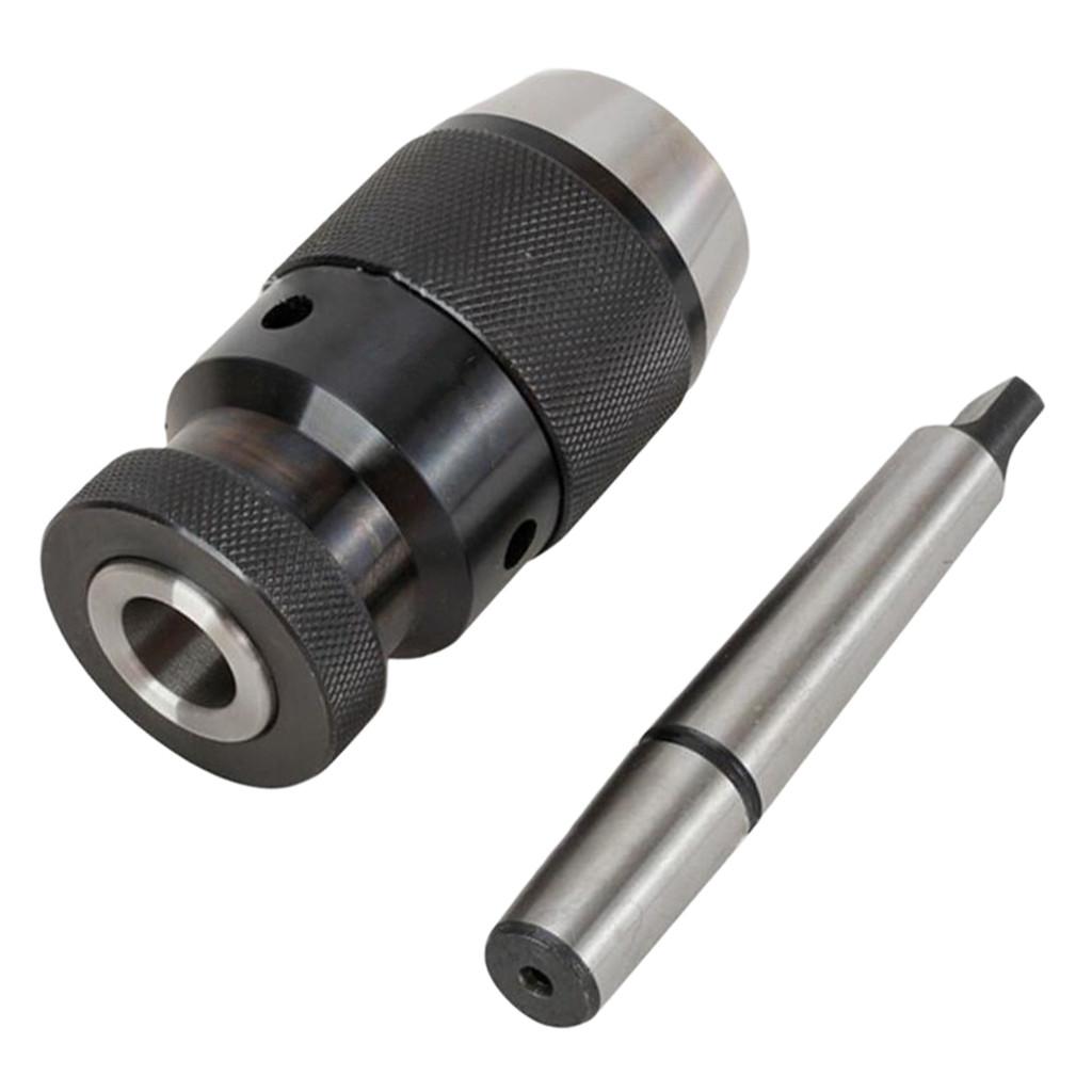 Steel Self Tighten Keyless Lathe Drill Chuck MT2-B16 Arbor Live Center 16mm MK2