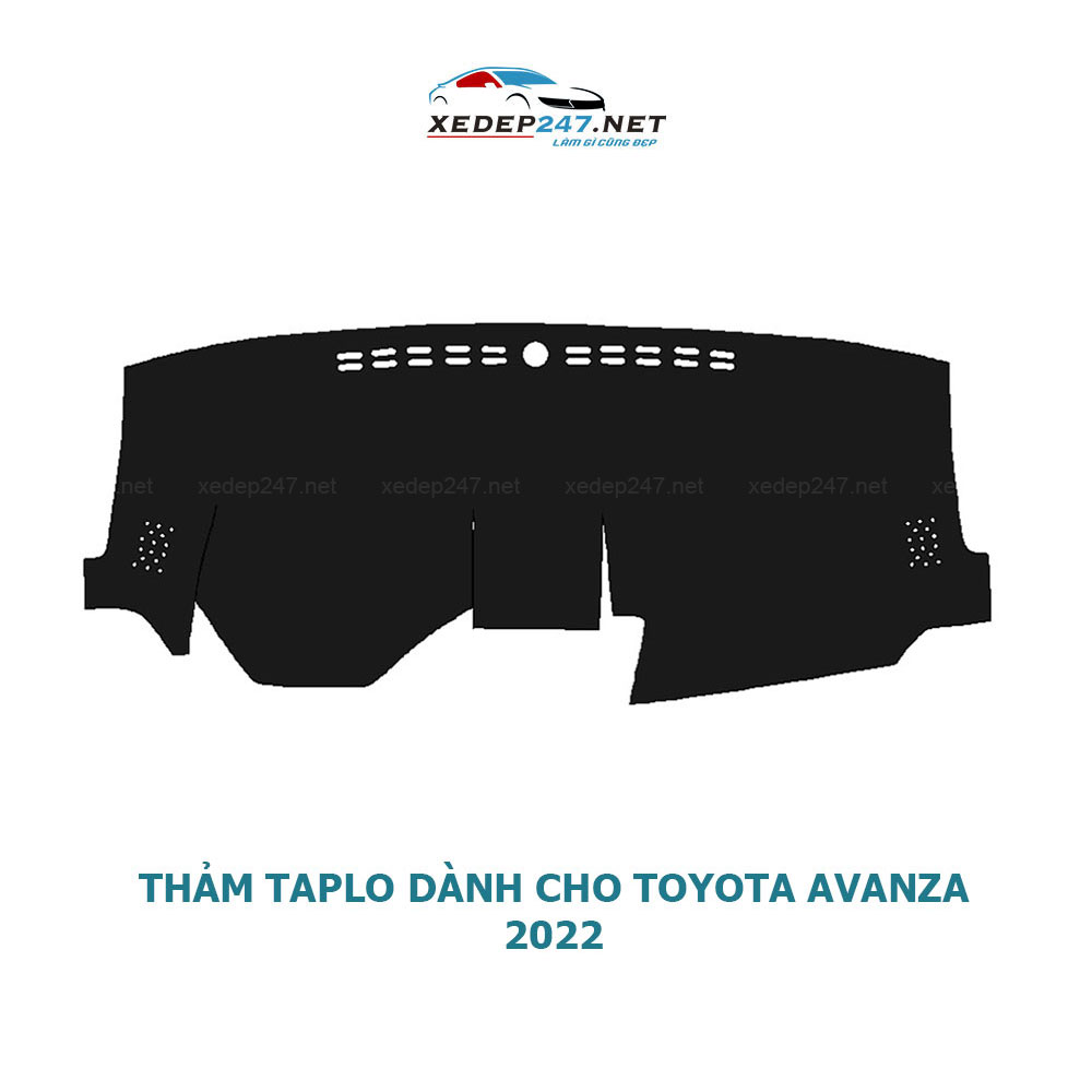 Thảm Taplo dành cho xe Toyota Avanza 2019 đến 2022 chất liệu Nhung, da Carbon, da vân gỗ