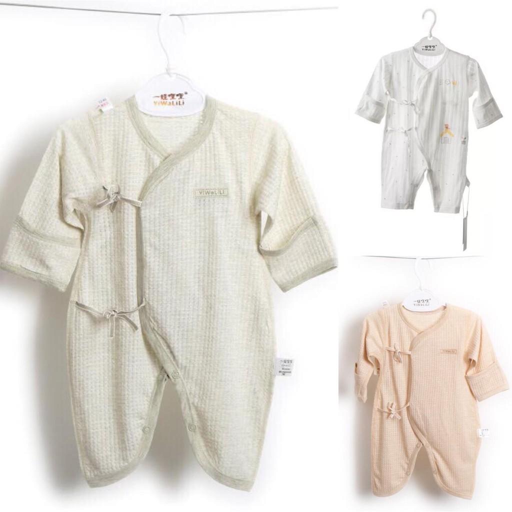 Body sơ sinh sợi tre kết hợp organic cotton hữu cơ tự nhiên không hóa chất an toàn cho bé