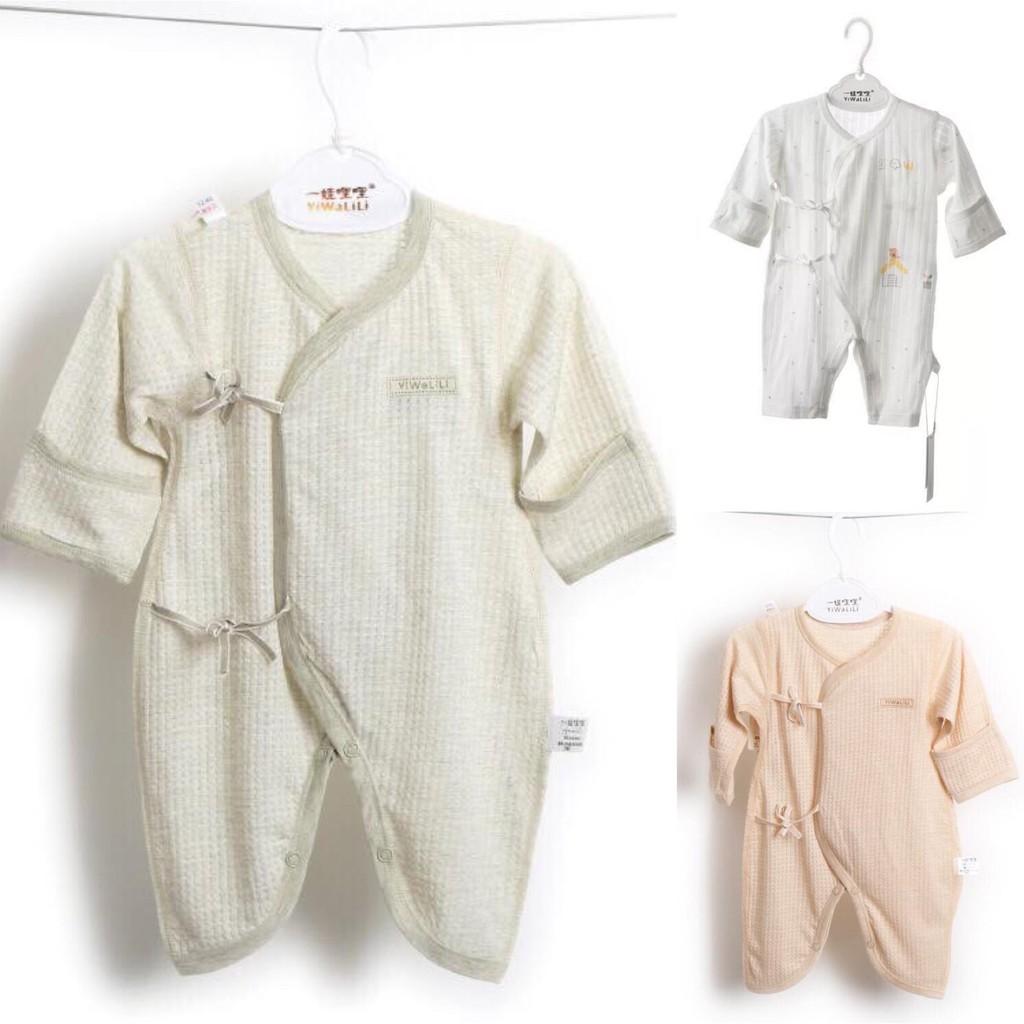 body sơ sinh sợi tre kết hợp organic cotton hữu cơ tự nhiên không hóa chất an toàn cho bé