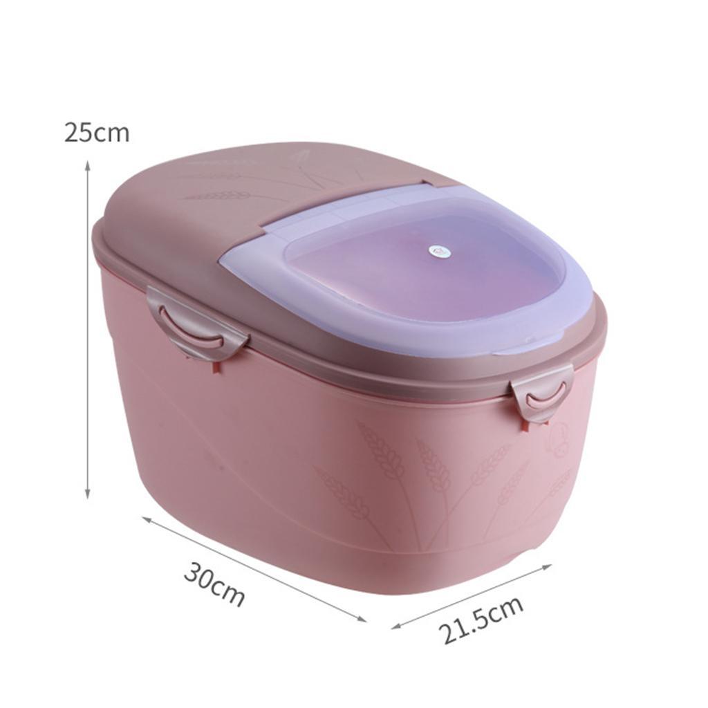 2X Kitchen Food Storage Container Rice Container Box with Lid Insect-proof