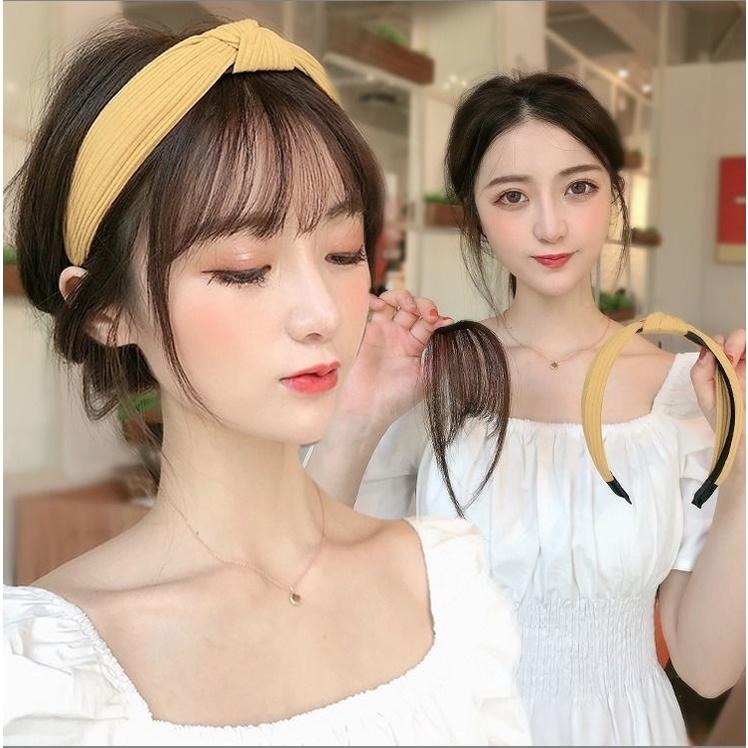 Tóc giả mái thưa có gắn kèm cài tóc như hình