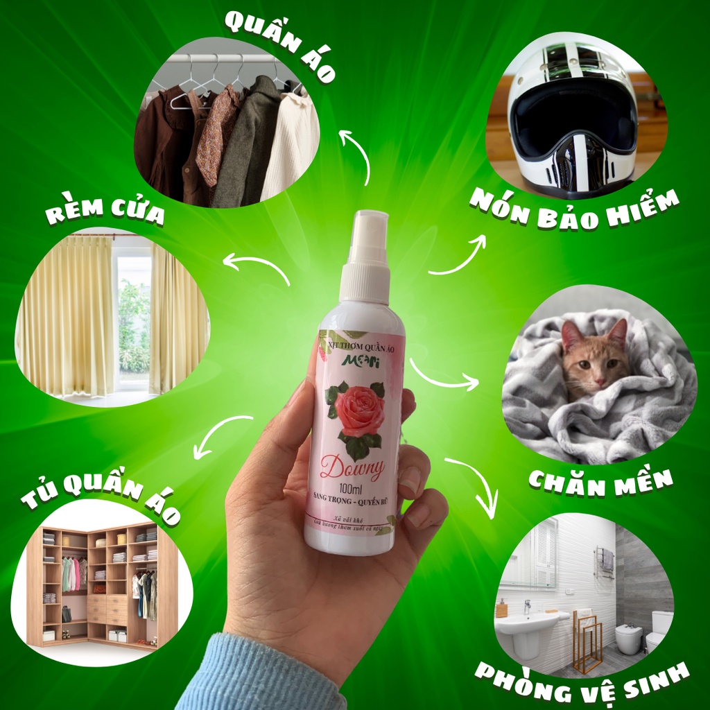 XỊT THƠM QUẦN ÁO MORI HƯƠNG NƯỚC HOA CHAI 100ML (DẠNG CHIẾT)