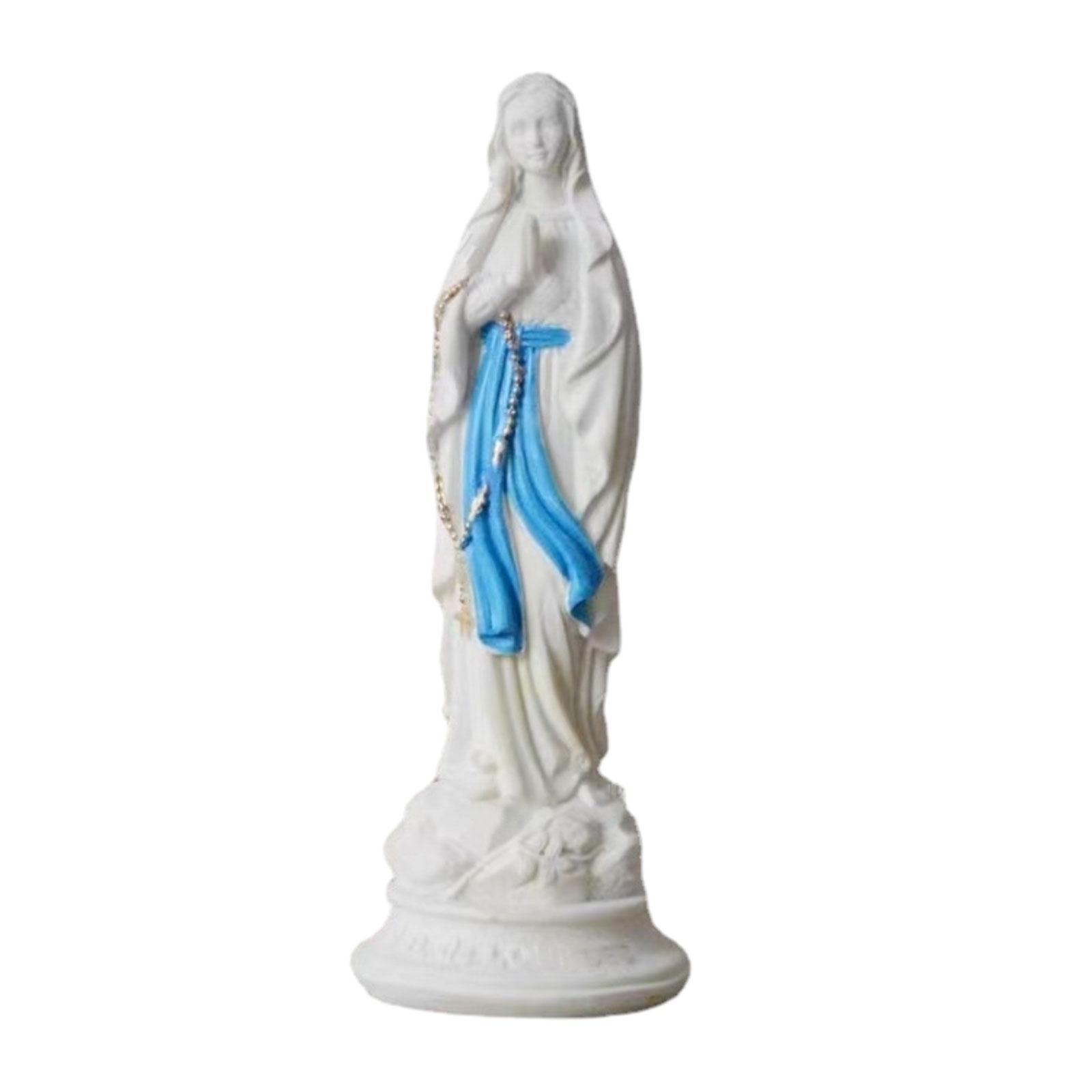 Mary Figurine Mary Statue Religious Figure for Living Room Shelf Decoration