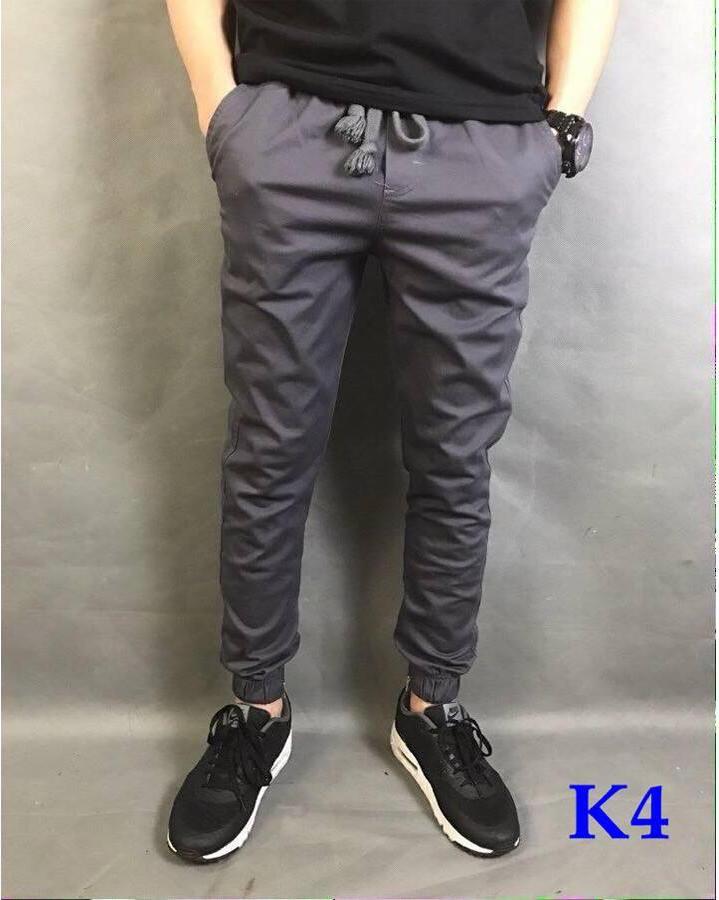 Quần jogger kaki co giãn khóa zip, đủ size, đủ màu