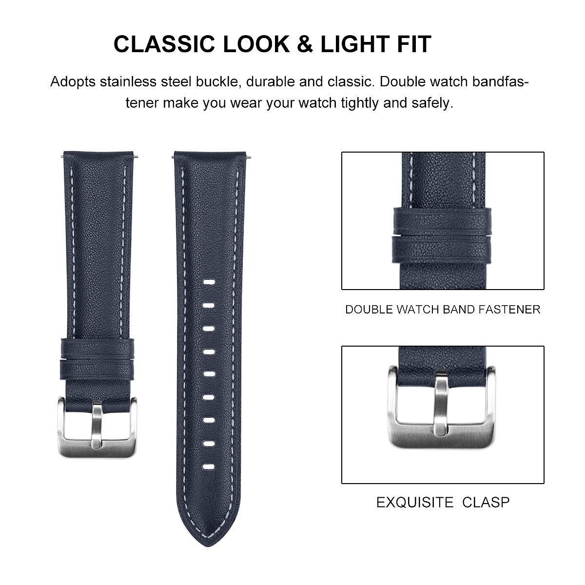 Dây Đeo Bằng Da Cho Đồng Hồ Thông Minh Garmin Vivoactive 3