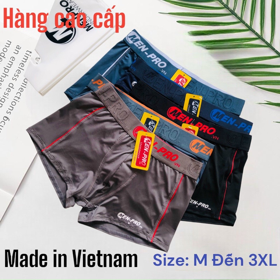 Combo 5 Quần Lót Đùi Nam Boxer Thun Lạnh Menpro MP3 – Hàng Cao Cấp