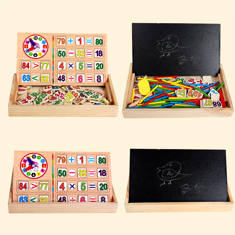 Đồ chơi gỗ Bảng học toán thông minh 2 chữ số cho bé tập tư duy