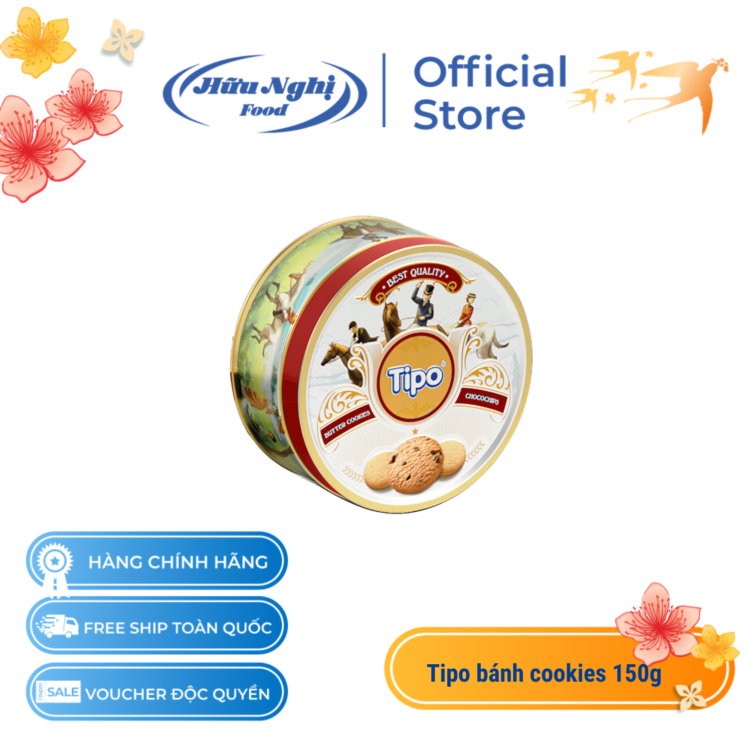 Hộp bánh Tết Tipo bánh cookies 150g