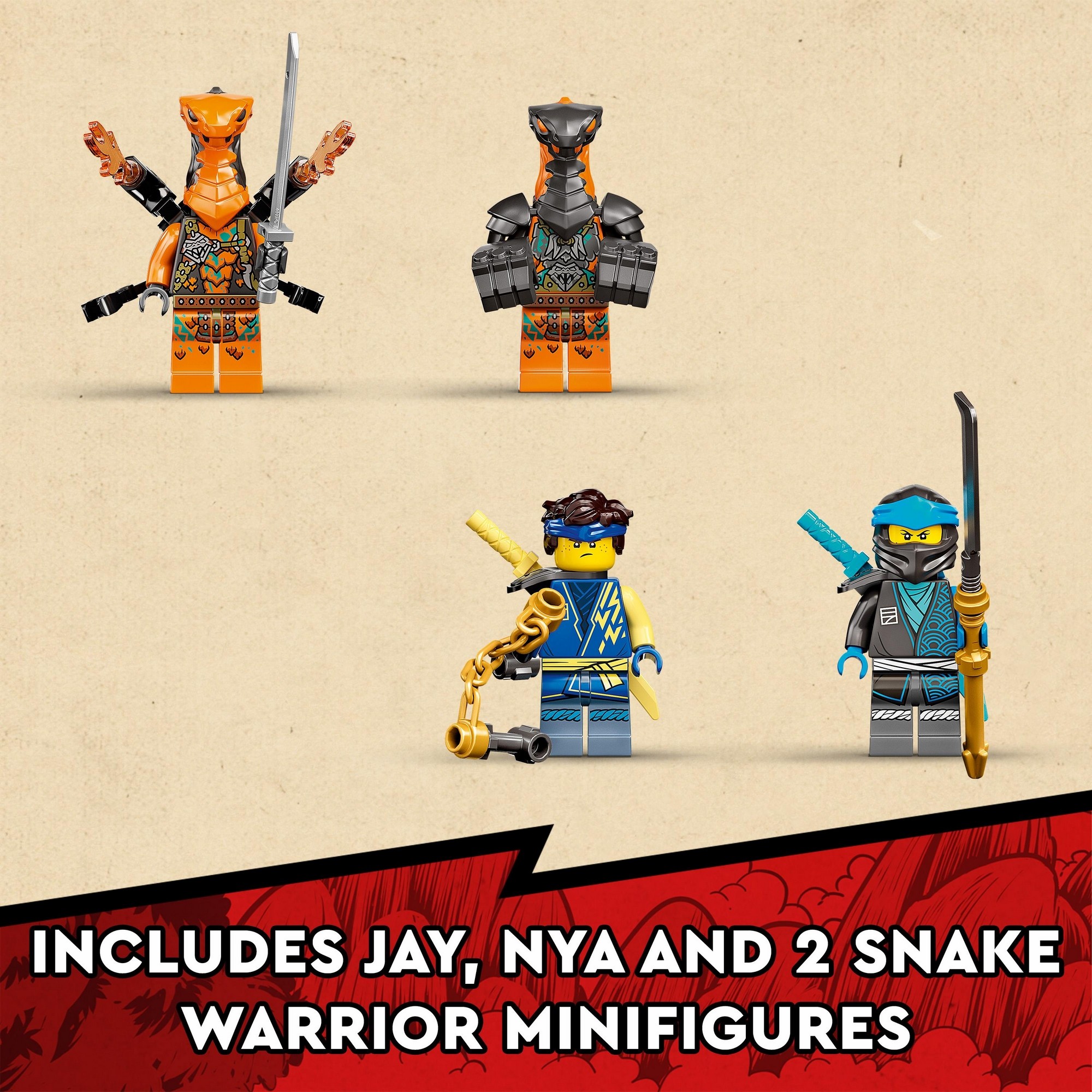 LEGO Ninjago 71776 Xe Đua Tốc Độ Của Jay &amp; Nya (536 chi tiết)