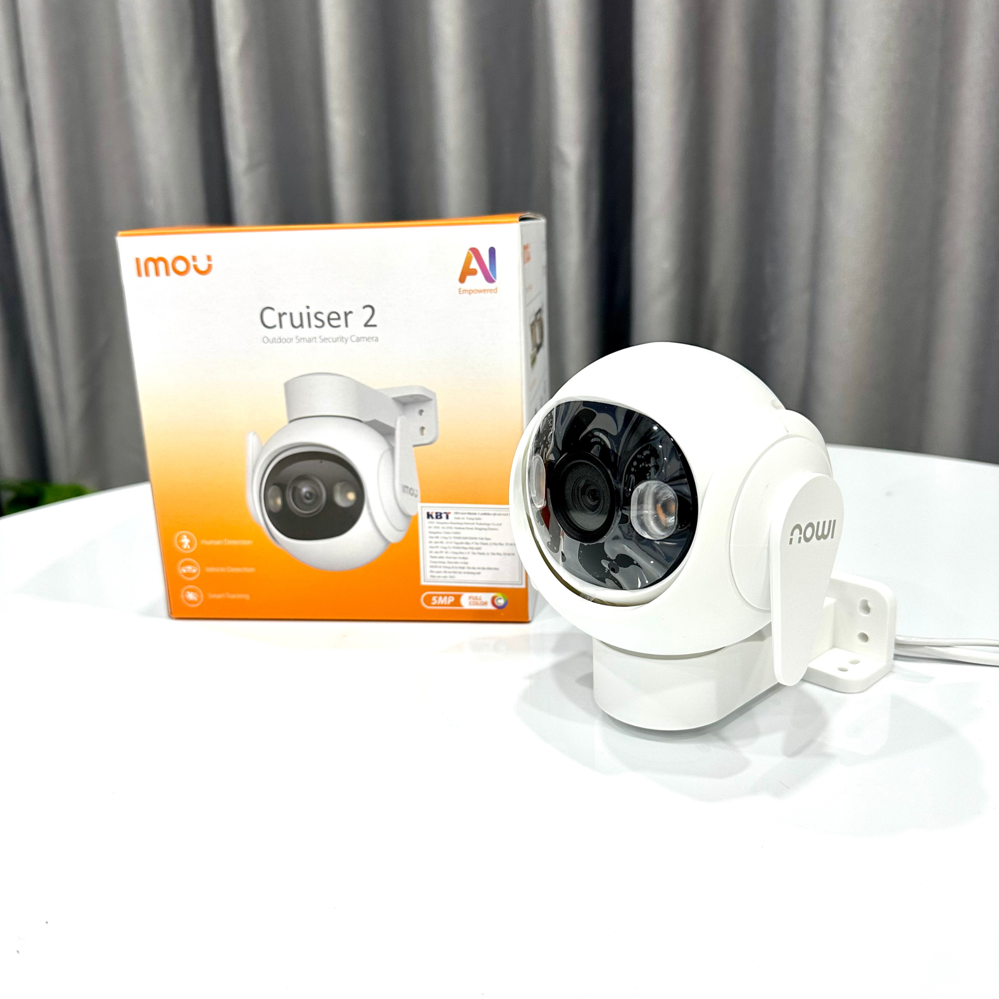 Camera Wifi ngoài trời Imou Cruiser 2 IPC-GS7EP-5M0WE - 3MP/5MP, độ phân giải cao 2K / 3K, phát hiện người và xe cộ, có màu ban đêm - Hàng chính hãng