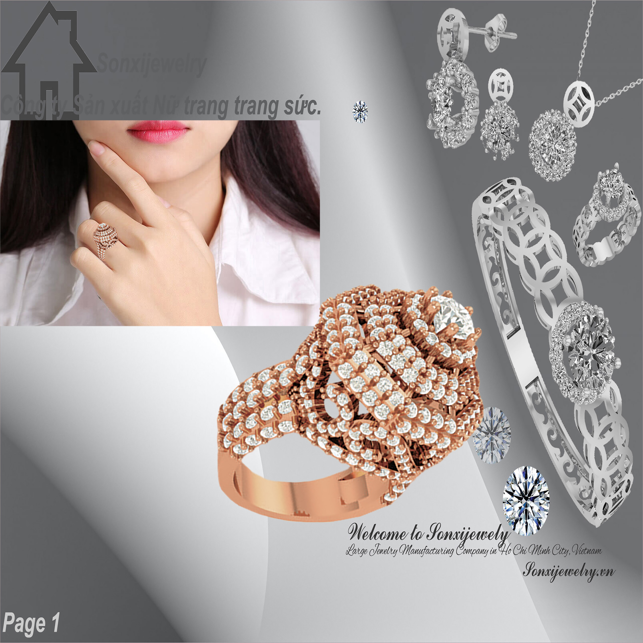 NHẪN NỮ THỜI TRANG MẪU ĐẸP 403