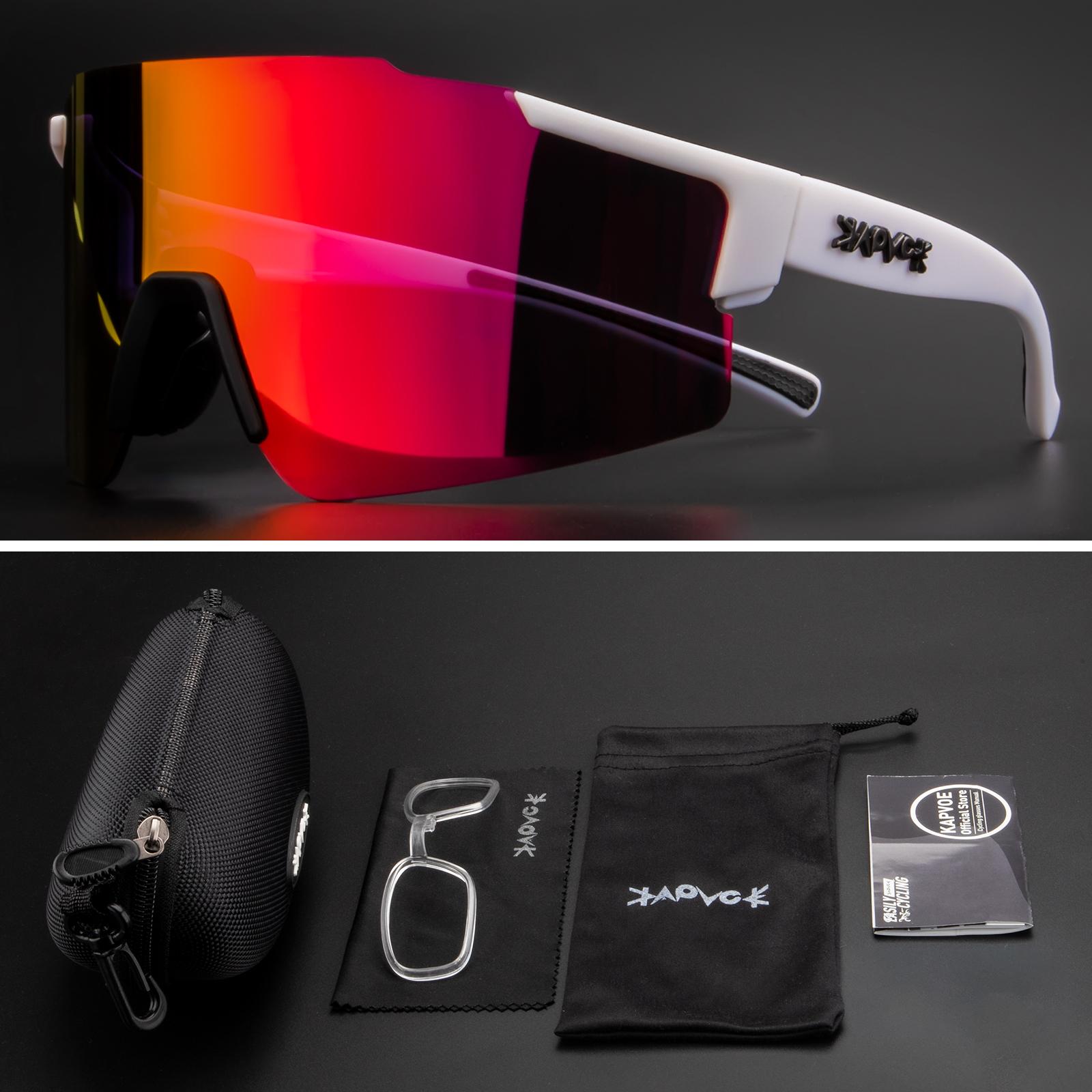 Kính đạp xe mới đua UV400 Phân cực Thể thao Núi Kính râm xe đạp Đàn ông kính xe đạp MTB MT Color: 08 Lenses Color: 1 Lens
