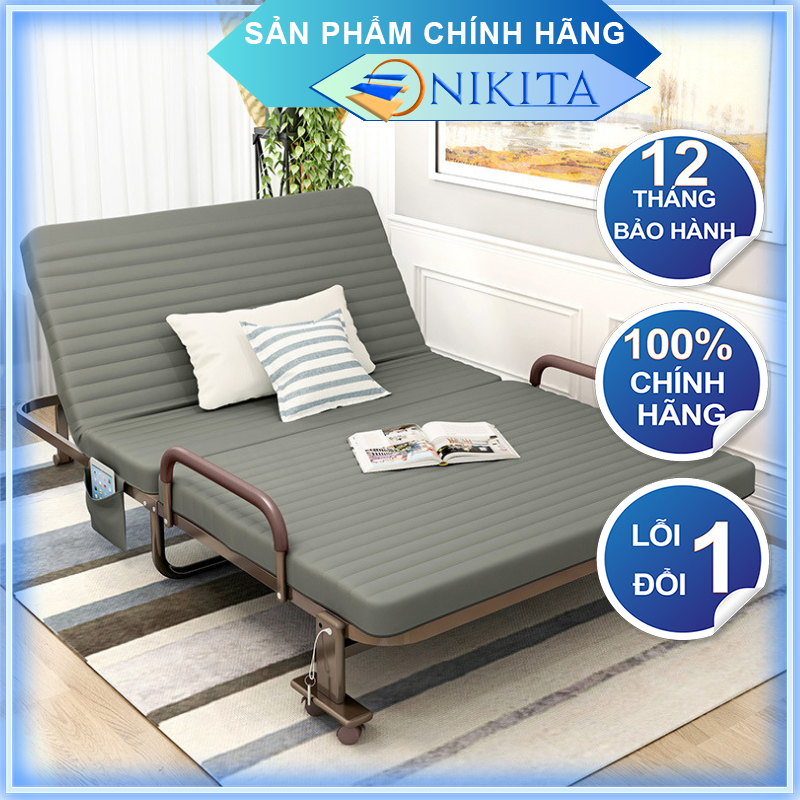 Giường Gấp Gọn Hàn Quốc Cao Cấp - Betlto20 Nhiều Size - Màu Sắc - 90X190X35 Cm - Xám Ghi