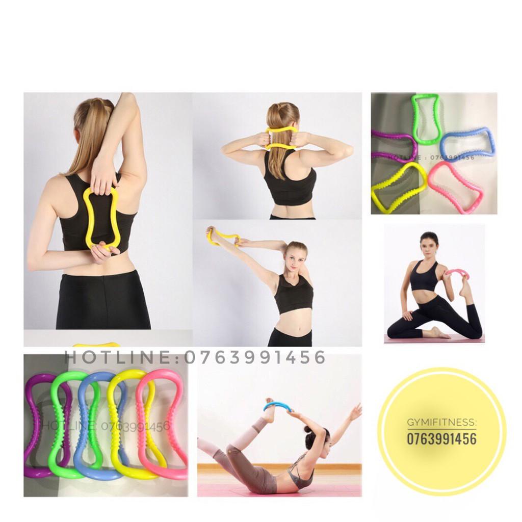 Vòng Yoga Ring Cao Cấp | Hỗ Trợ Tập Cổ | Vai | Lưng | Nhựa Cao Cấp