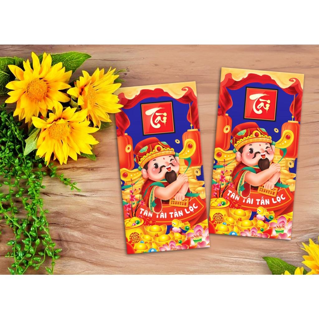 Bộ 100 Lì Xì Tết Thần Tài May Mắn