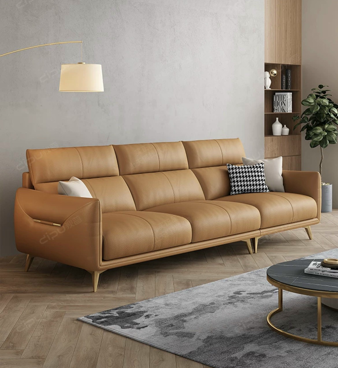 Ghế sofa băng 4 chỗ ngồi Juno Sofa 200 x 85 cm x 85 cm nhiều màu lựa chọn