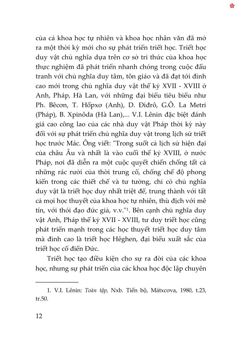 Giáo trình Triết học (Dùng cho khối không chuyên ngành triết học trình độ đào tạo thạc sĩ, tiến sĩ các ngành khoa học tự nhiên, công nghệ) - bản in 2025