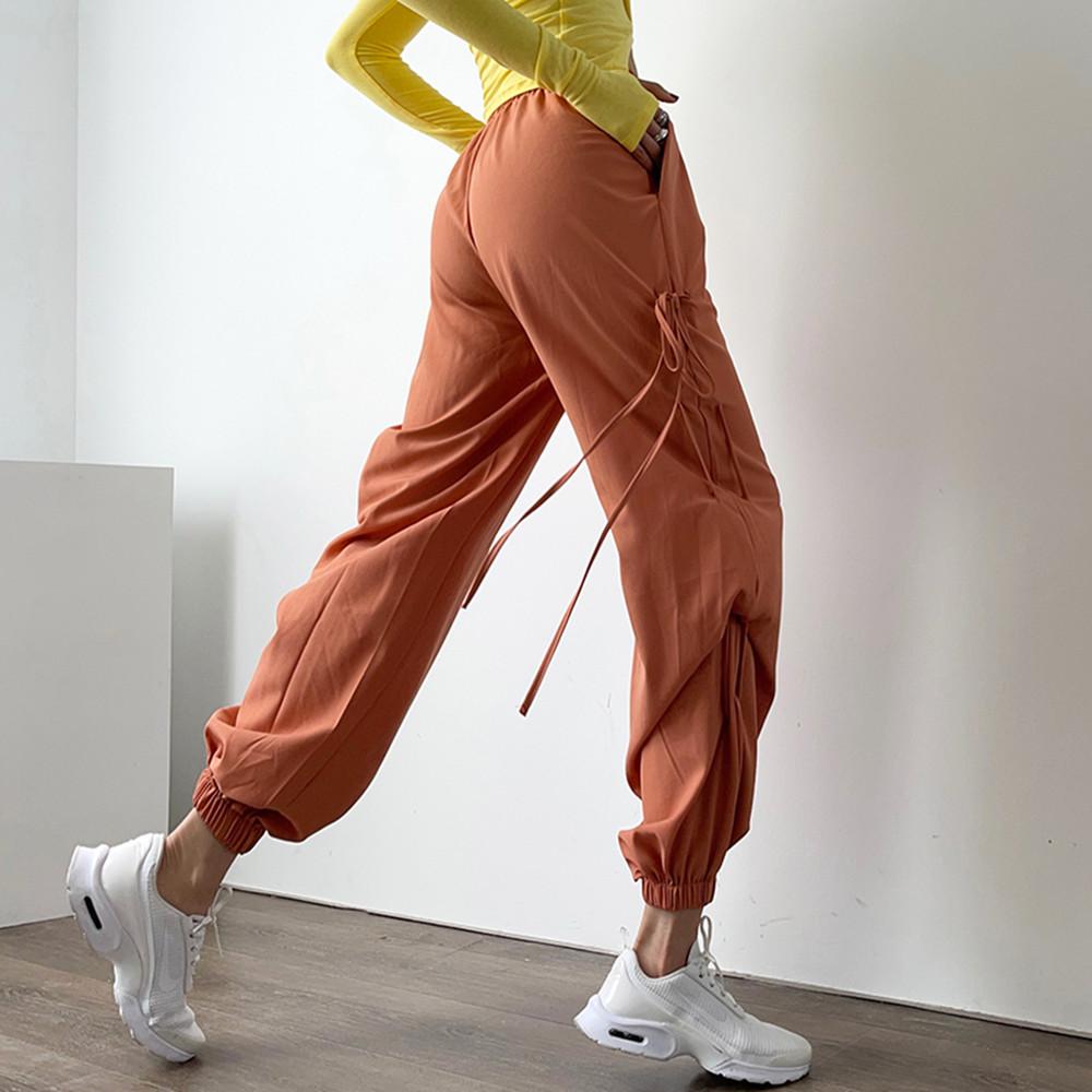 Dài Thấm Hút Mồ Hôi Cho Nữ Tập Gym Rời Quần Tập Thể Dục Yoga Quần Túi Tập Chạy Thể Thao Quần Hậu Cung Quần Nhanh Khô Huấn Luyện Khi Mặc